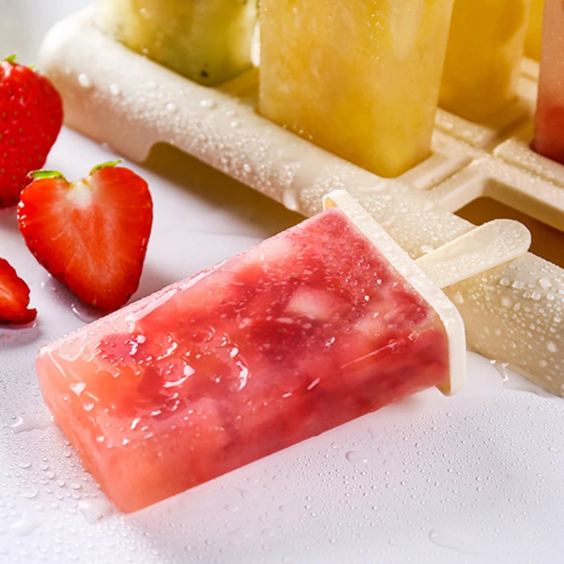 4PCS Ice Mold Ice Cream Molds Ice Lolly Cream Maker Mold DIY Popsicle Mould Frozen Yogurt Icebox