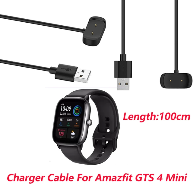 Cable de carga magnético USB para Huami Amazfit GTS 4, Mini