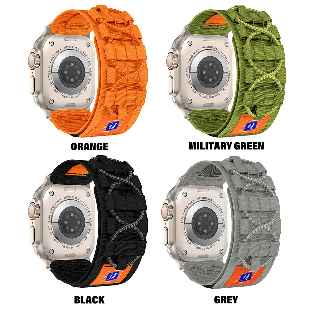 Tactical Sport Nylon Trail Strap for Apple Watch - Durable and Stylish Bracelet for Active Lifestyles