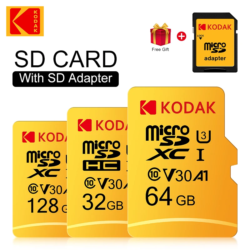 Kodak Mini SD Memory Card 128GB 64GB 32GB Micro TF Flash Card 256GB