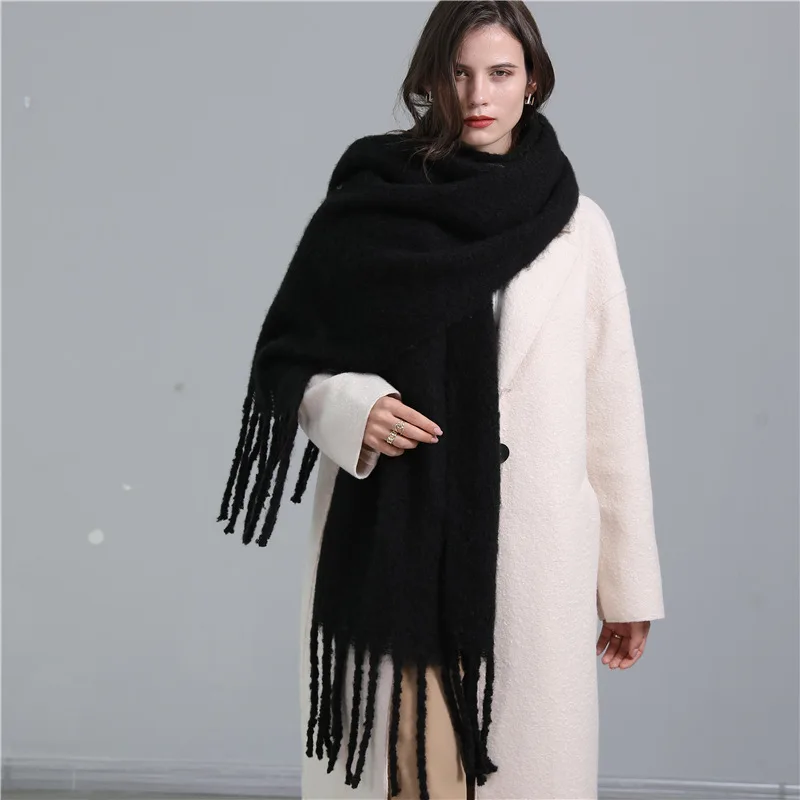 

Nejanhom Scarf for Women Winter Cashmere Feeling Scarf Warm Fashion, Shawls and Wraps for Evening Dresses Pashmina Large Blanket