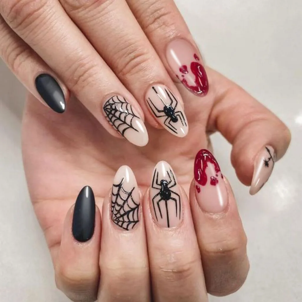 Spiderman Nail Art - YouTube