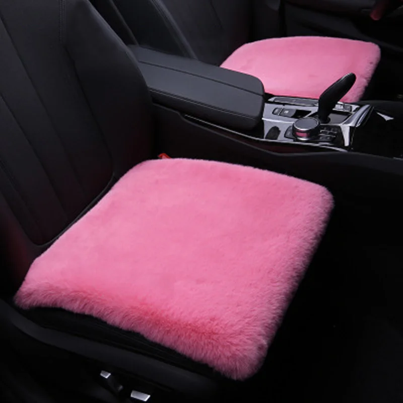 Car Seat Cushion Winter Plush Winter Warm Thick Square Cushion