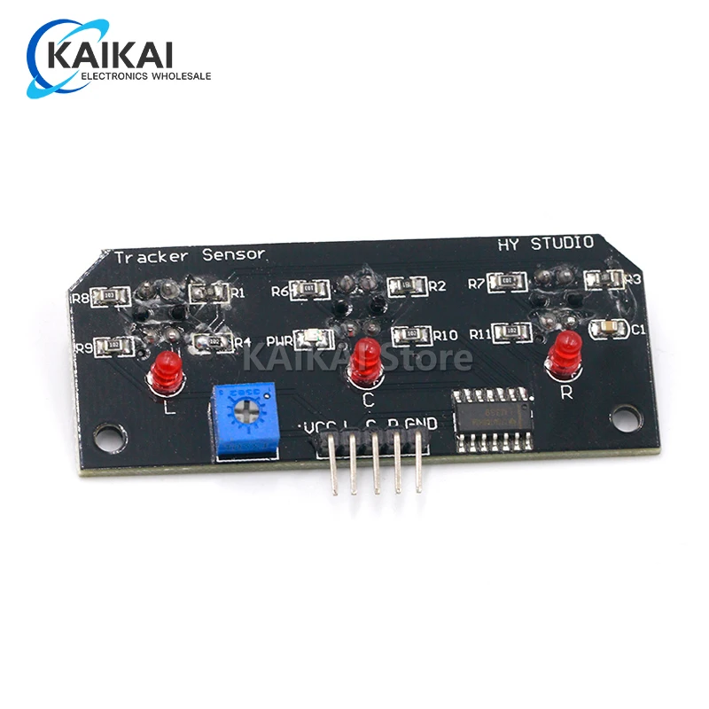 Modulo Sensore Tracker Linea Infrarossi Dc 5V 3 Canali Uscita Rilevatore Trio Sensore Tcrt5000 Distanza 10Mm Per Kit Robot Avr/Arm/Pic