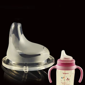 Baby Soft Safety Liquid Silicone Pacifier duckbill For Wide Mouth Milk Bottle