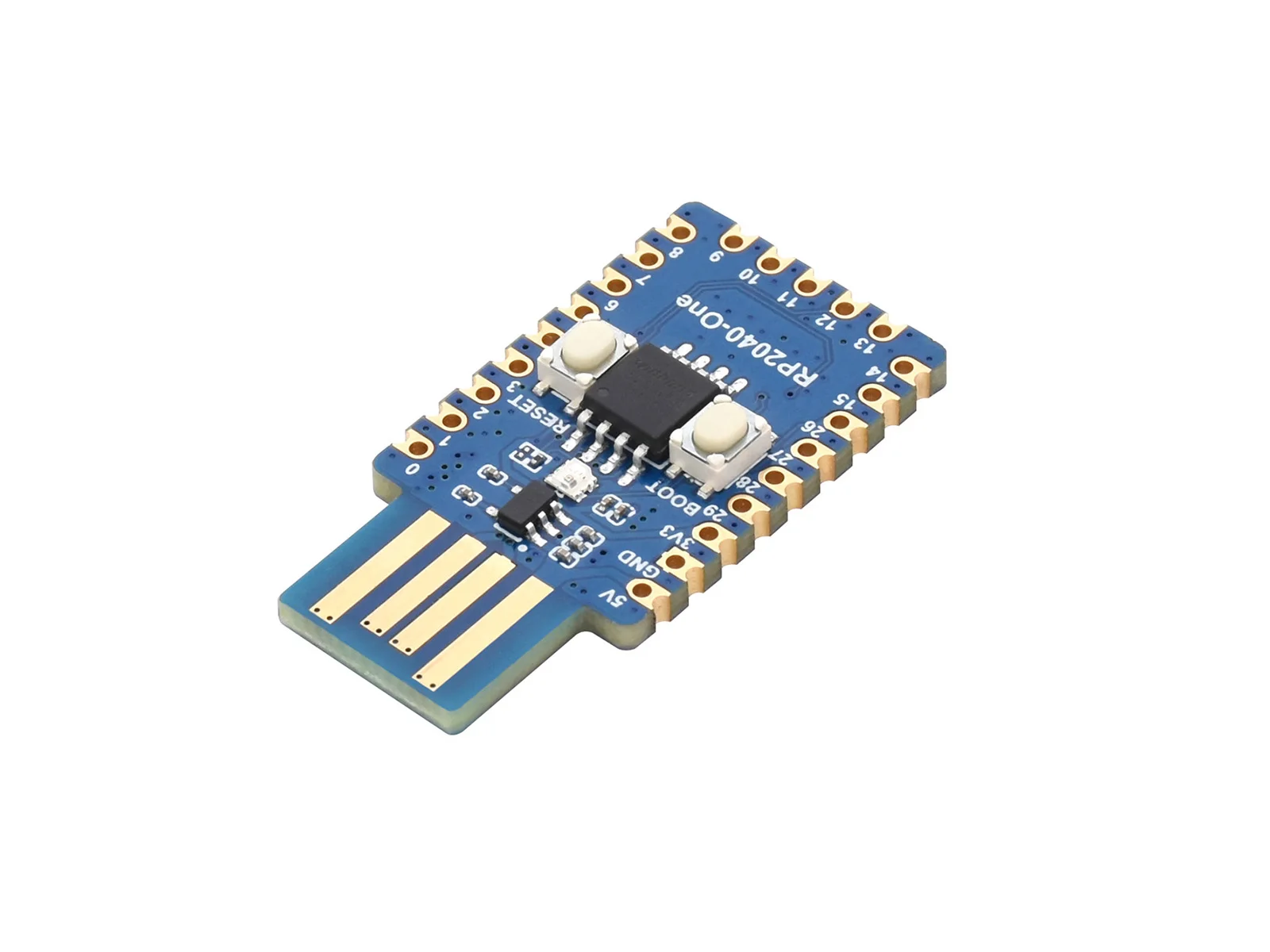 Waveshare RP2040-One,    4MB ÷ MCU , RP2040, SMD  ǰ 