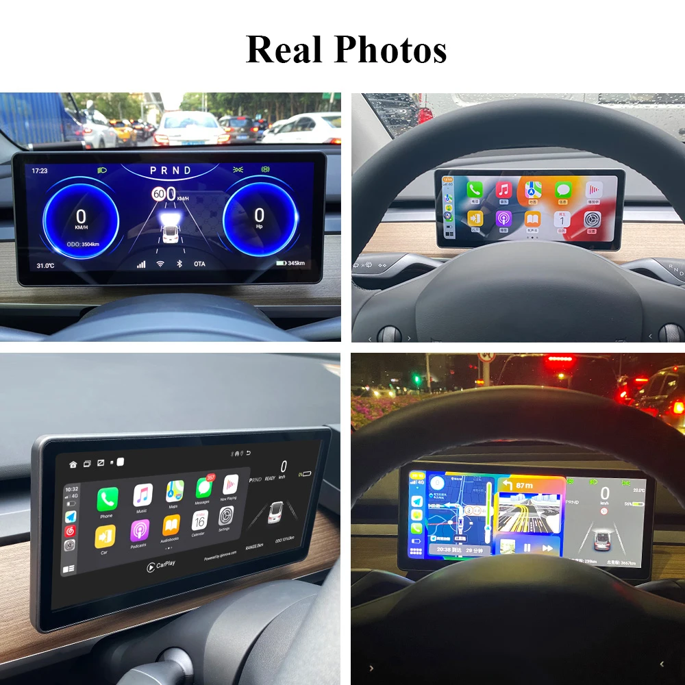 2023 New 3rd Generation Dashboard Cluster Instrument HUD for Tesla Model 3  / Y Android 12 4G Wifi Displayer OTA Onlline Upgrade