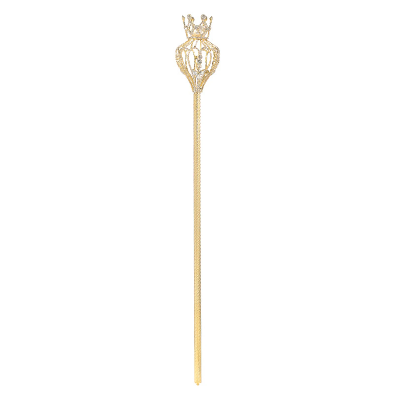 

Glittering Rhinestones Party Magic Wand Crown Decor Costume Props Fairy Stick Goddess Beauty Pageant Props