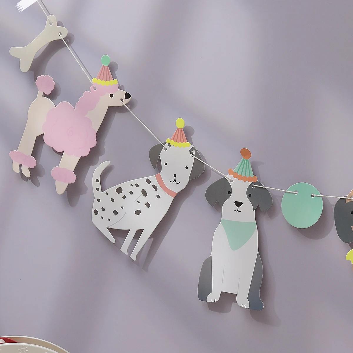 Birthday Banner Party Decorations Dog Bone Flag 1 piece 1 set