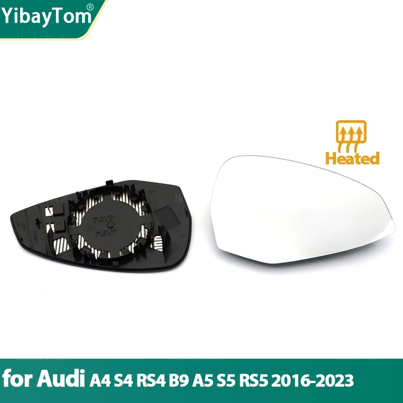 

Left Right Door Side Heated Wing Mirror Glass Rearview Plate for Audi A4 S4 RS4 RS 4 B9 A5 S5 RS6 RS 5 2016-2023 Accessories