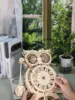 3D Wooden Puzzle Owl Clock Model Kits To Build Wooden Construction Handmade Craft Unique Christmas Gift 3