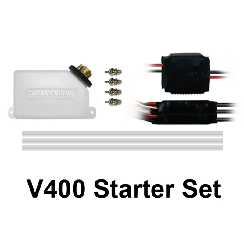Toyan Kit Avviamento Motore Per Toyan L200/ L400/ V400/ V800/Kit Avviamento Motore Metanolo/Serbatoio Acqua/Candela/Modulo Accensione