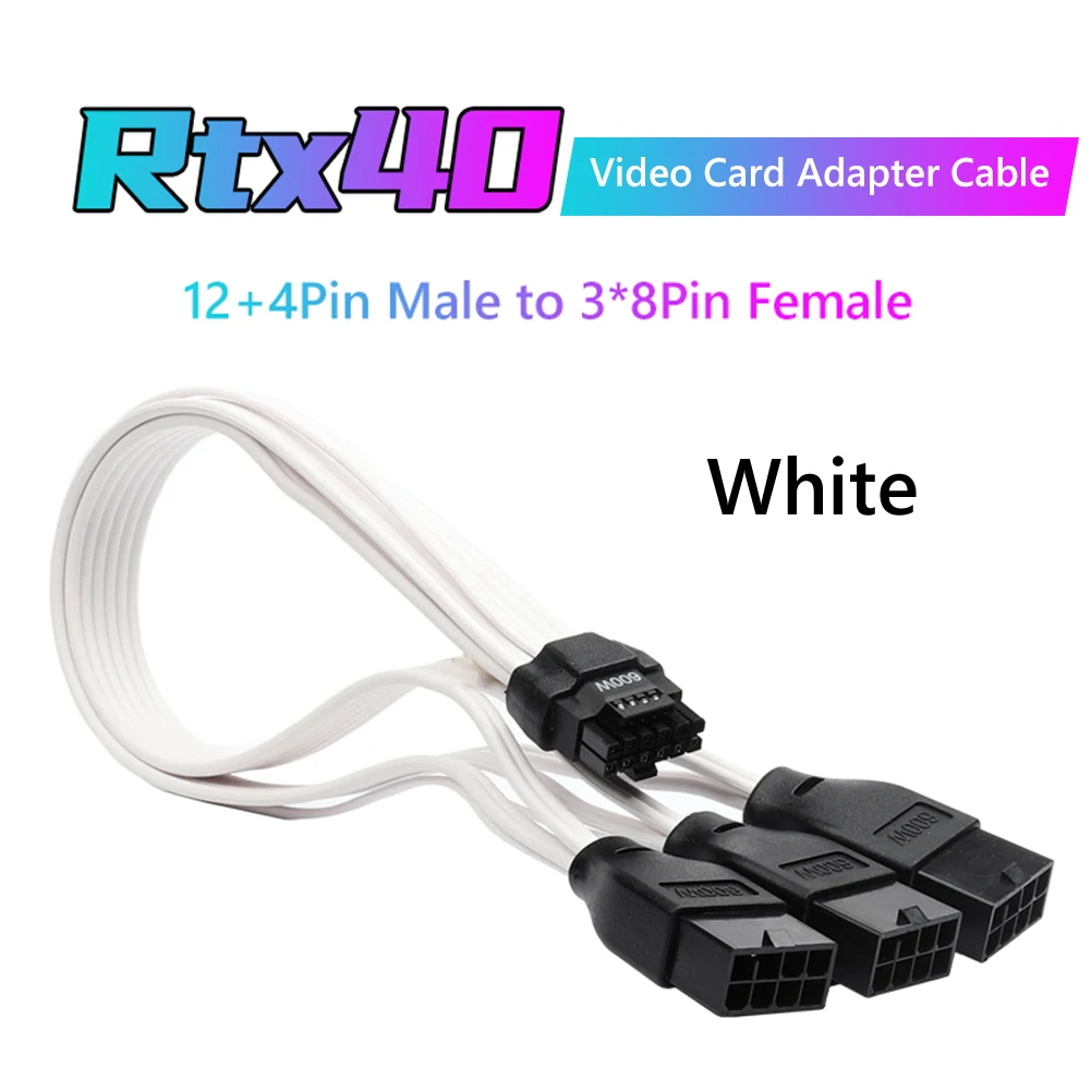 Alimentatore 650w AsiaHorse Cavi Sleeve 16AWG Per Alimentatore PC | Management Cavi | Bianco | 24 Pin, GPU, CPU | 30 Cm Cavi Sleeve PC 16AWG - Foto 3