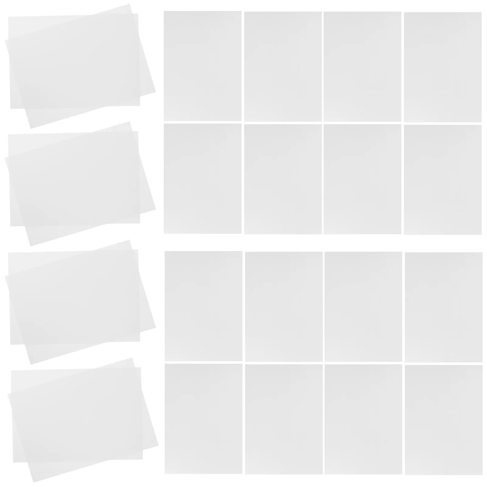 

50 Sheets Water Drawing Paper Tracing for Marbling Large Painting Extension Gouache Graffiti White Coloring Toddler Child