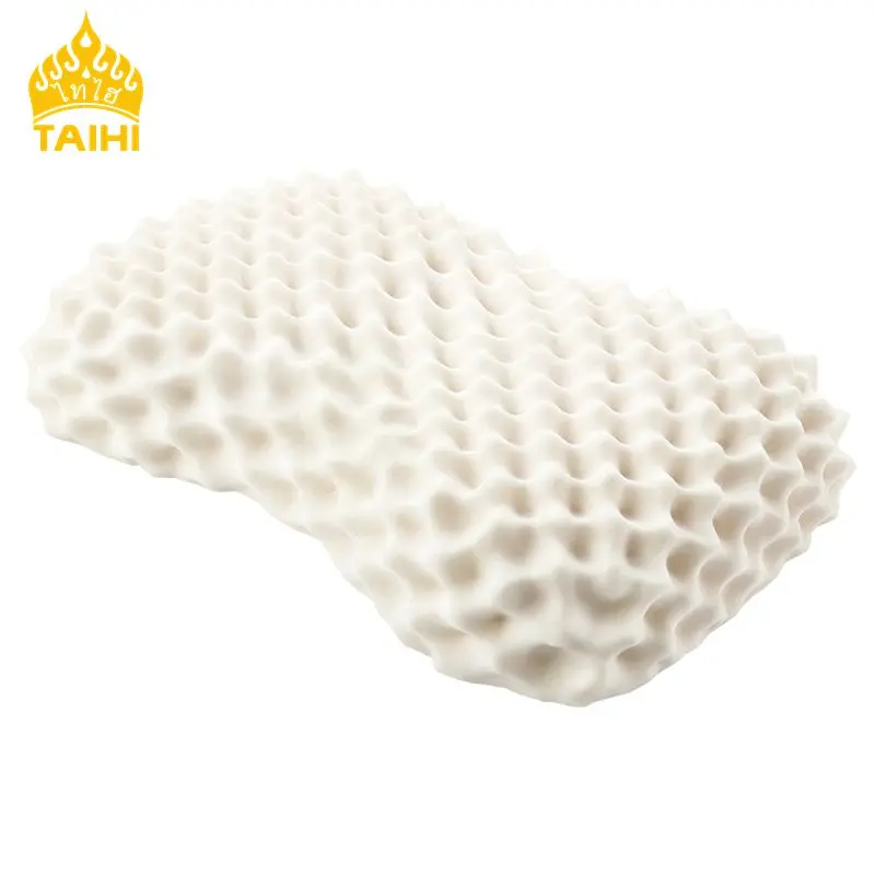 TAIHI Female Latex Pillow Thailand Beauty Massage Cervical Orthopedic Neck Pain Pillows Effectively Prevent Mites For Sleeping 6
