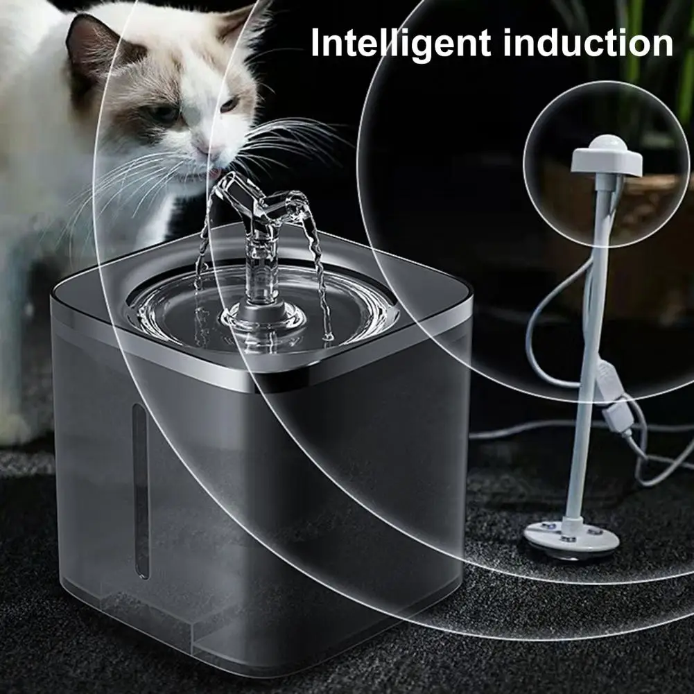 

Ultra-quiet Pet Water Fountain Intelligent Detection Pet Water Dispenser Set for Cat Dog Quiet Drinking Fountain with Automatic