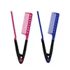 Flat Comb Straightening Comb Salon Hair Brush Combs Hairdressing Styling Hair Straightener V-shaped Straight Comb Straightener 1