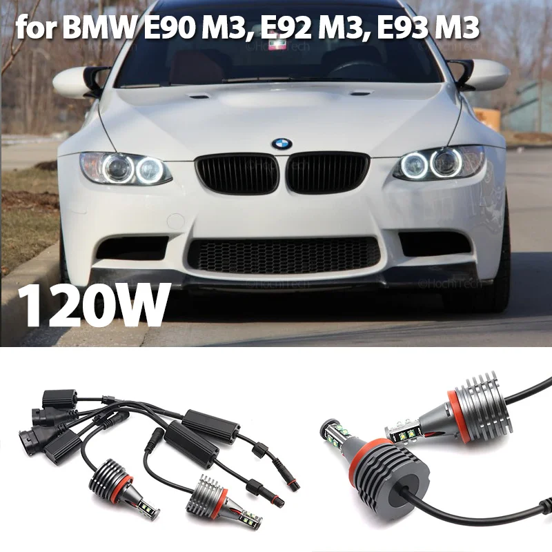 

CANbus LED Angel Eyes Marker Lights Bulbs Error Free White for BMW 3 Series E90 M3, E92 M3, E93 M3 2008-2013