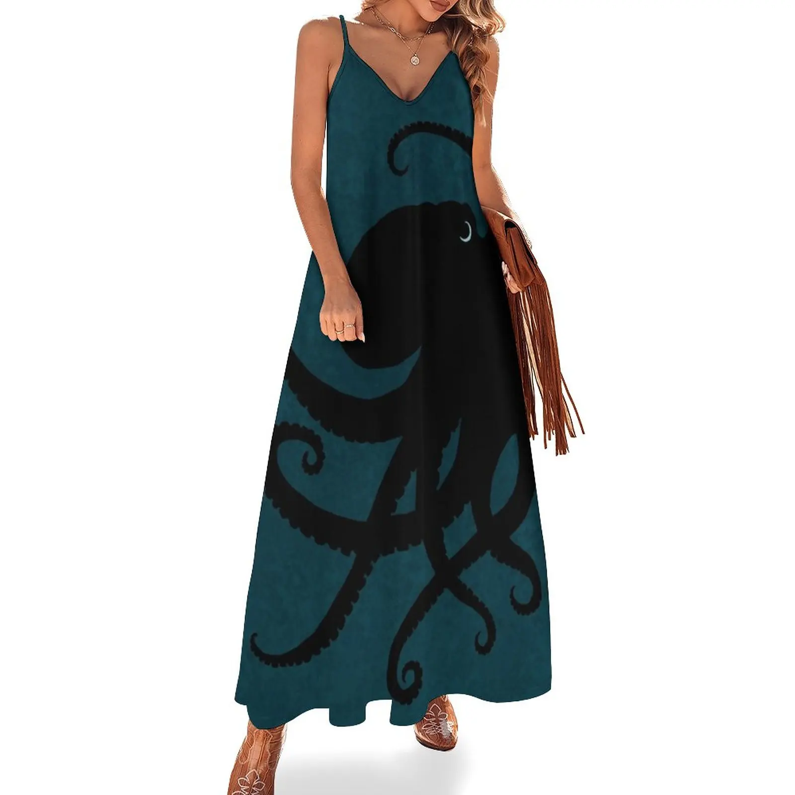 

Octopus Silhouette, by Amber Marine  2015 Sleeveless Dress luxury dress Party dresses for women