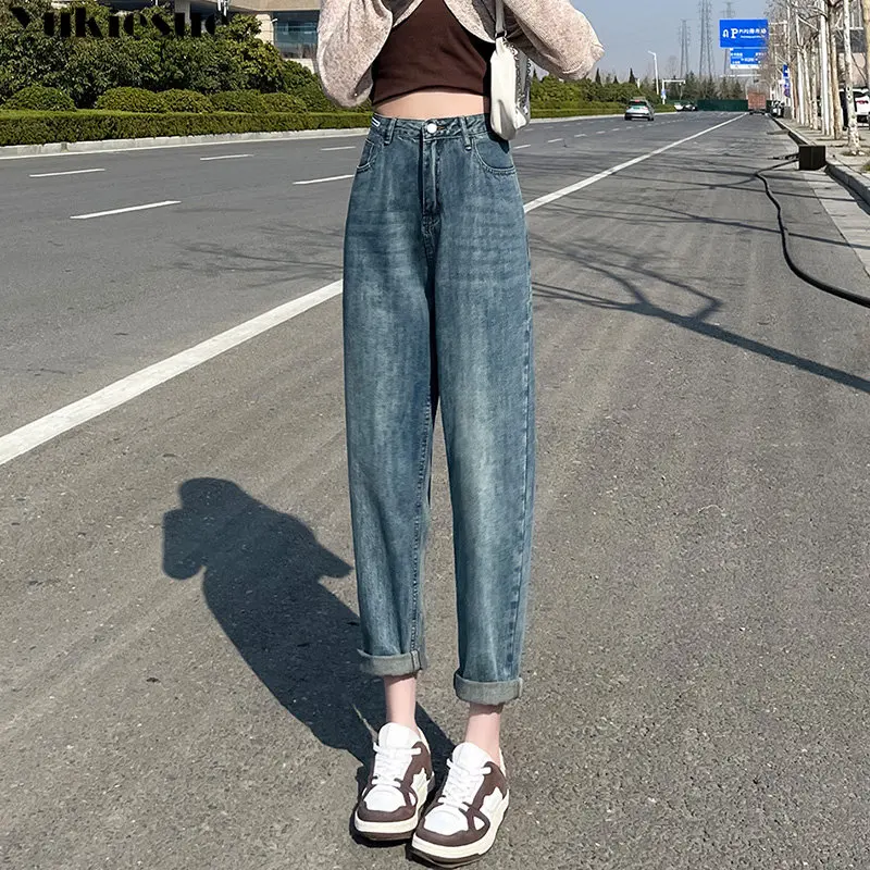 

Summer High Waist Bagge Pants Woman Y2K Streetwear Loose Denim Trousers Female Vintage Wide Leg Jeans Women 2023 Streetwear