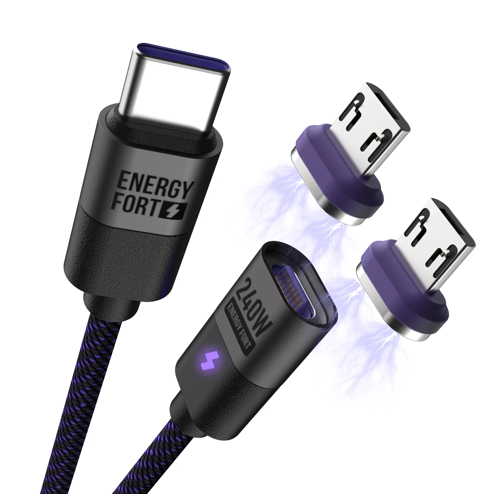 100W Magnetic Fast Charging Type-C Cable with Supercharging Capability