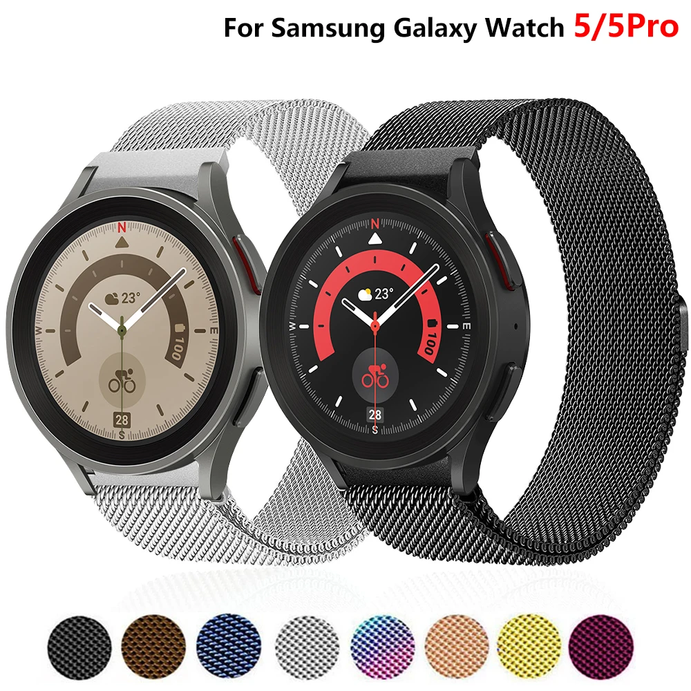 

Ремешок магнитный для Samsung Galaxy watch 5 Pro, регулируемый браслет для Galaxy Watch 4 5 40 мм 44 мм 42 мм 46 мм