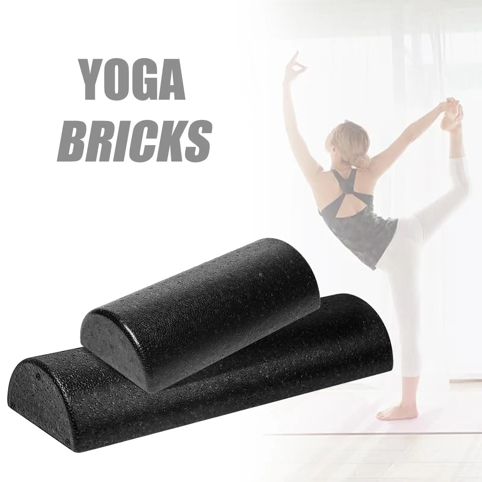 Half Round Yoga Column Roller  Balance Training for Training Yoga Gym Yoga Blocks Deep Tissue Half Back Legs Equipment