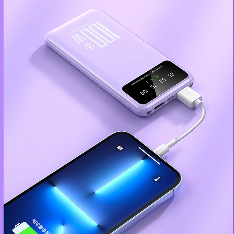 Xiaomi-batería externa portátil MIJIA, 50000mAh, 100W, carga superrápida,  Powerbank para IPhone, Huawei, Samsung - AliExpress