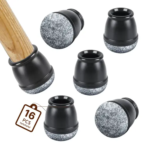 16PCS Chair Leg Protectors Anti- Slip Silicone 360°Felt Pad Bottom Wrapped Thickening Furniture Leg Cover for Hardwood Floors - Image 7