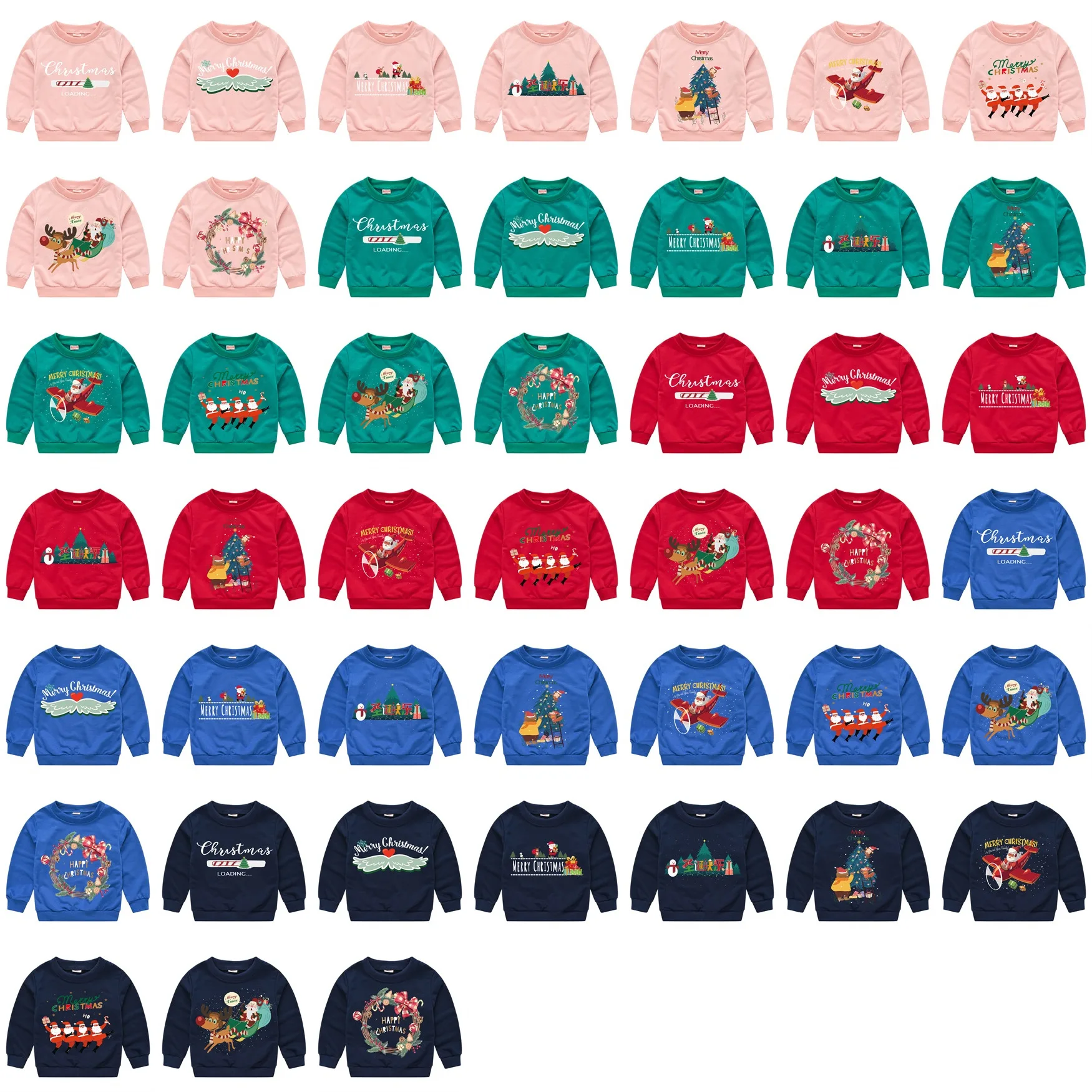 

New Children's Christmas Fleece Boy Girl Lovely Printing Long-sleeved Coat