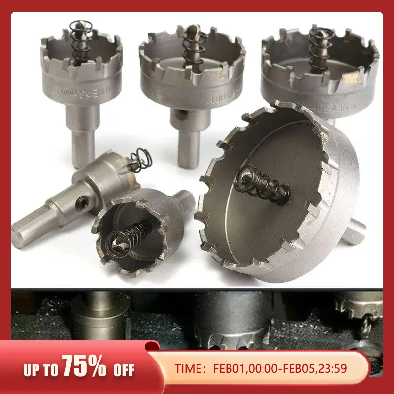 6PieceSet2265mmTungstenCarbideHoleSawStainlessSteelMetal