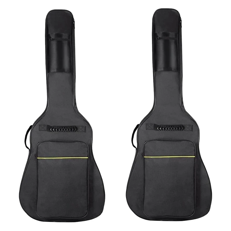 

2 Pack Guitar Bags Electric Guitar Case 41 Inch Guitar Bag For Acoustic Classical Guitar, Ukulele, Bass Guitar
