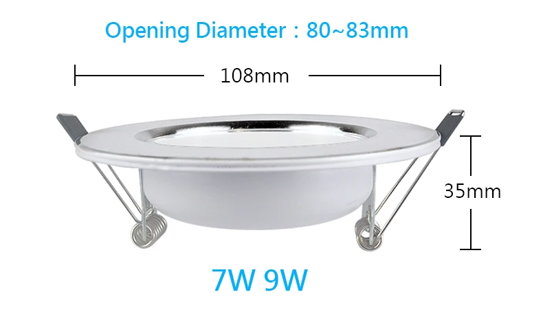 LED Downlight Ceiling Spot 7W 9W 12W 15W 18W 3W 5W 220V Round Recessed Lamp 230V 240V 110V Bulb Bedroom Kitchen Indoor Lighting bedroom ceiling lights