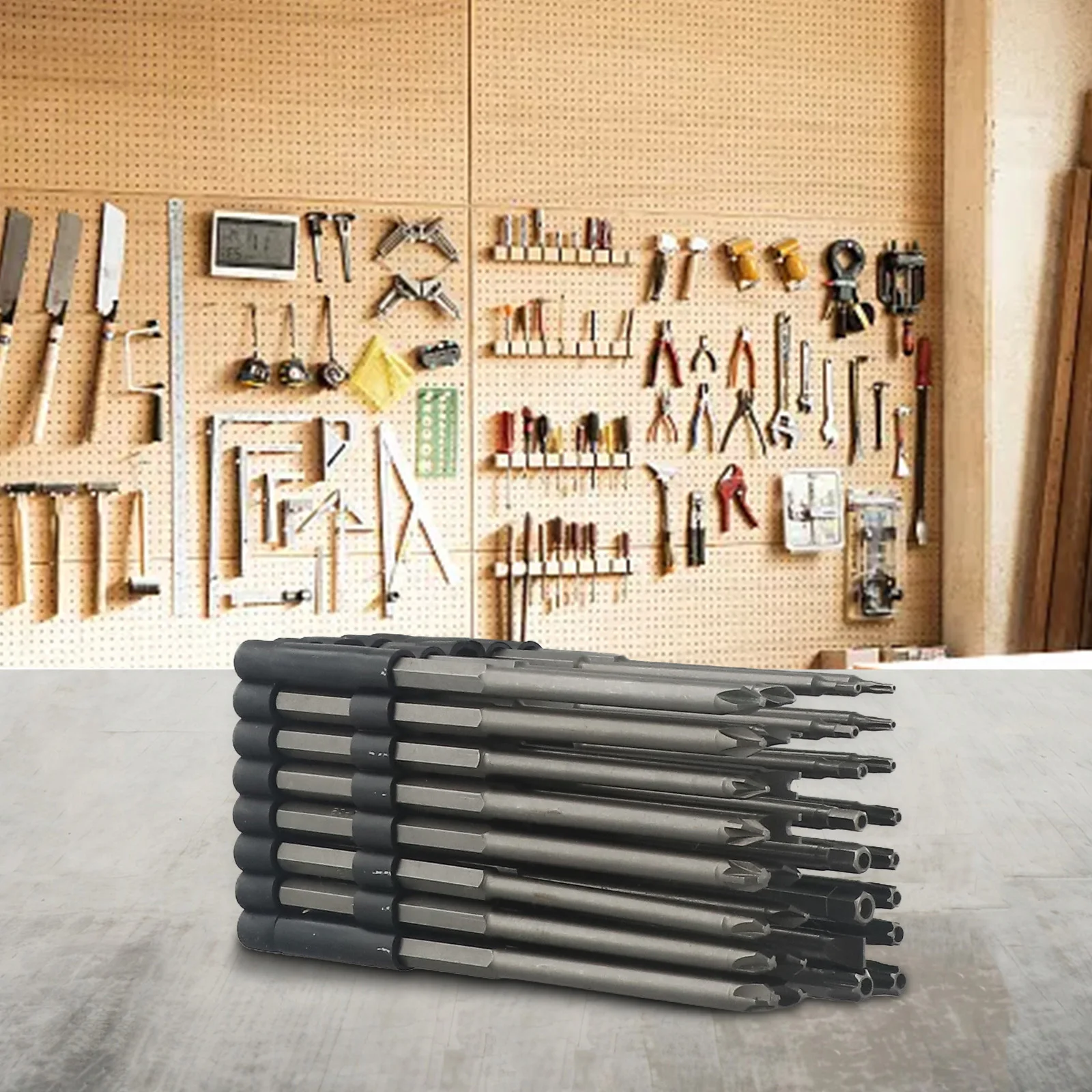 Torx 비트 세트 스크루드라이버 비트 세트, 다용도 세트, 32 개, 6 인치 길이, 약 150mm 합금강, 매우 긴 미세 제작