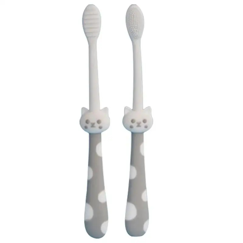 

Toothbrush For Dogs Pet Toothbrush 2pcs For Cat Puppy Teeth Cleaning Dual Use Soft Tooth Brushing Kit Hygienic For Cats Dogs And