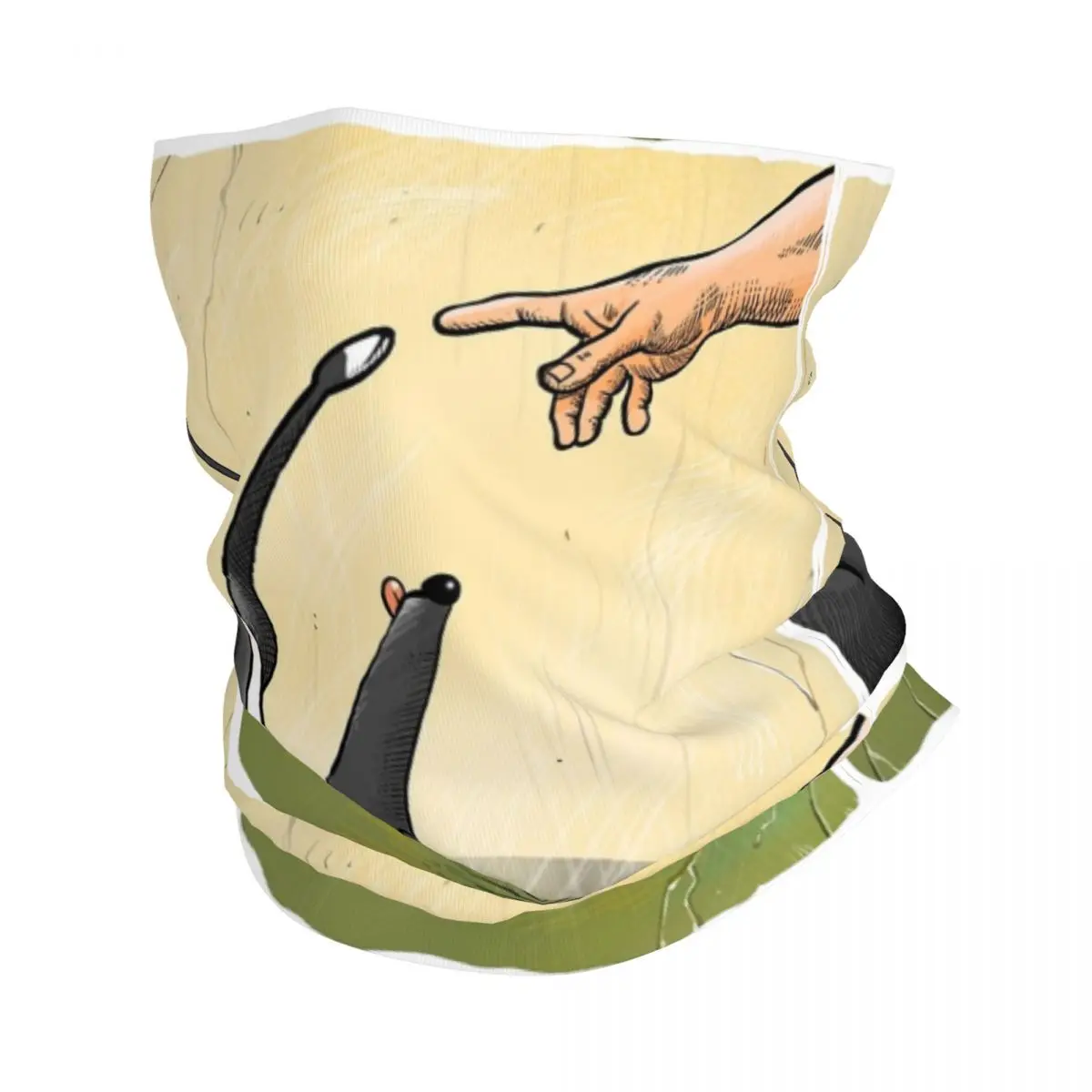 

The Hand Of Dog Bandana Neck Cover Printed Greyhound Dog Face Scarf Multifunctional Face Mask Riding Unisex Adult All Season