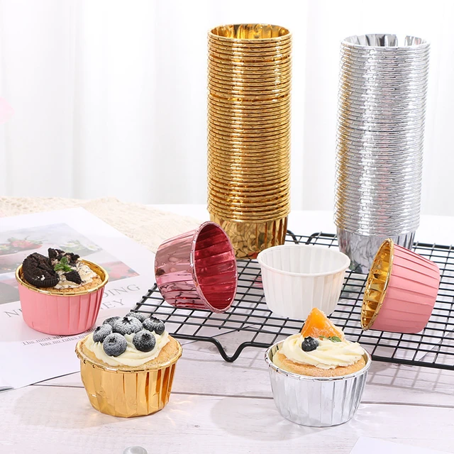 50Pcs Cupcake Paper Cups Wrapper Cake Mold Muffin Cupcake Liners