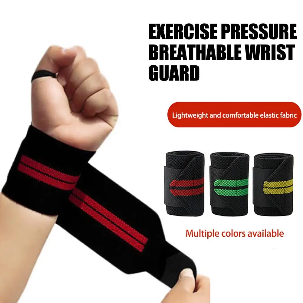 

1pcs Fitness Wristbands Adjustable Weightlifting Elastic Support Protector Training Wrist Wristband Compression Sports Stre U4h7