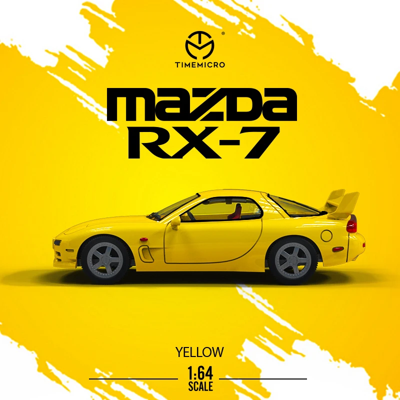 

Изысканная модель спортивного автомобиля Mazda RX7 из сплава, литая металлическая классическая мини-модель автомобиля, высокая имитация украшения в розничной коробке