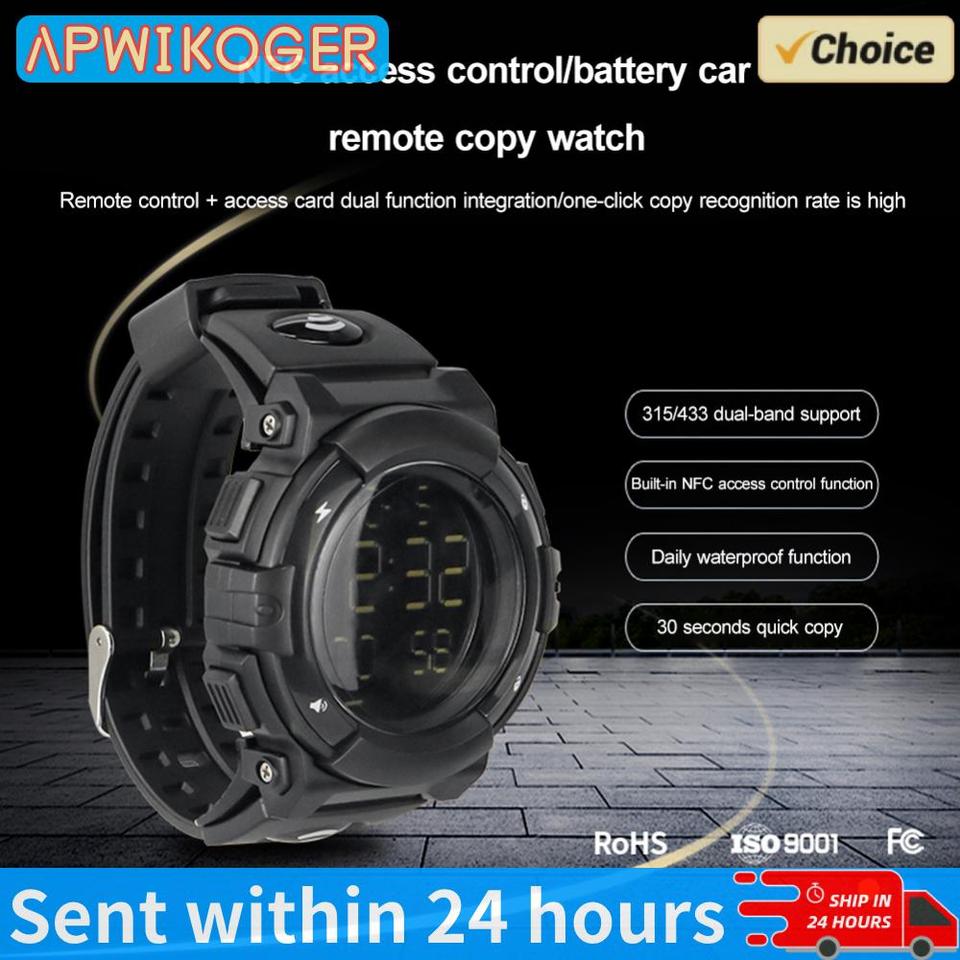 Smartwatch Wireless Auto Remote Control Duplicator 315MHz 433 MHz Cloning Car Key Waterproof for Electric Vehicle/Electric Gate