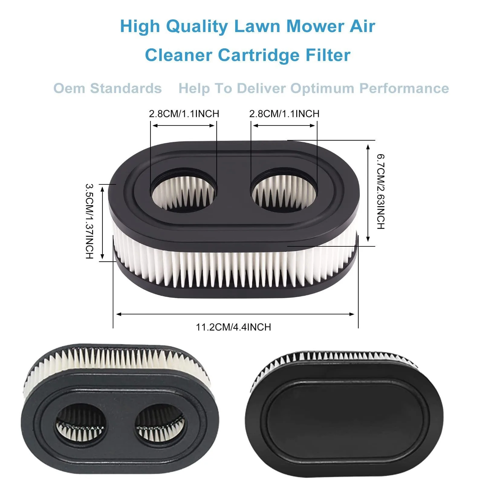 1pc/2pcs/4pcs Air Filter 593260 798452 334404 Lawn Mower Replacement Filters For 4247 5432 5432k 09P702 500EX Series Engine air filters