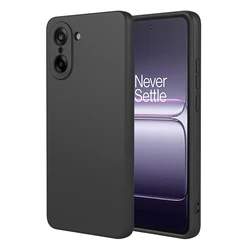 Rugged Armor Rubber Case with Microfiber Lining and Anti-Shock Protection for OnePlus Ace 5 Racing (Black)