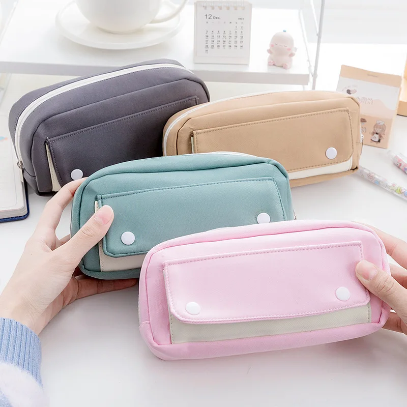 

Pencil Cases Colorful Thickened Large Capacity Pencil Bag Pouch Holder Box for Office Student Stationery Organizer School Supply