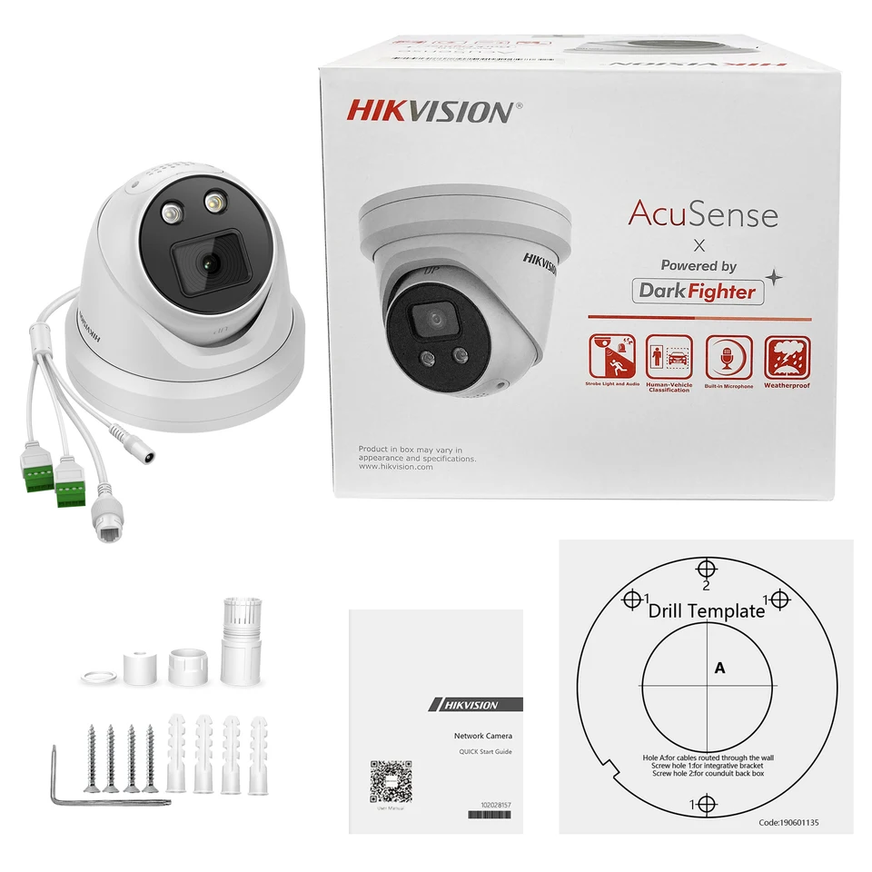 Hikvision 4K 8MP AcuSense IP Security Camera
