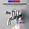 Washing Machine Faucet Double Head Brass Tap Machine Mop Pool Taps Outdoor Garden Bibcock Bidet Faucet Bathroom Accessories 5