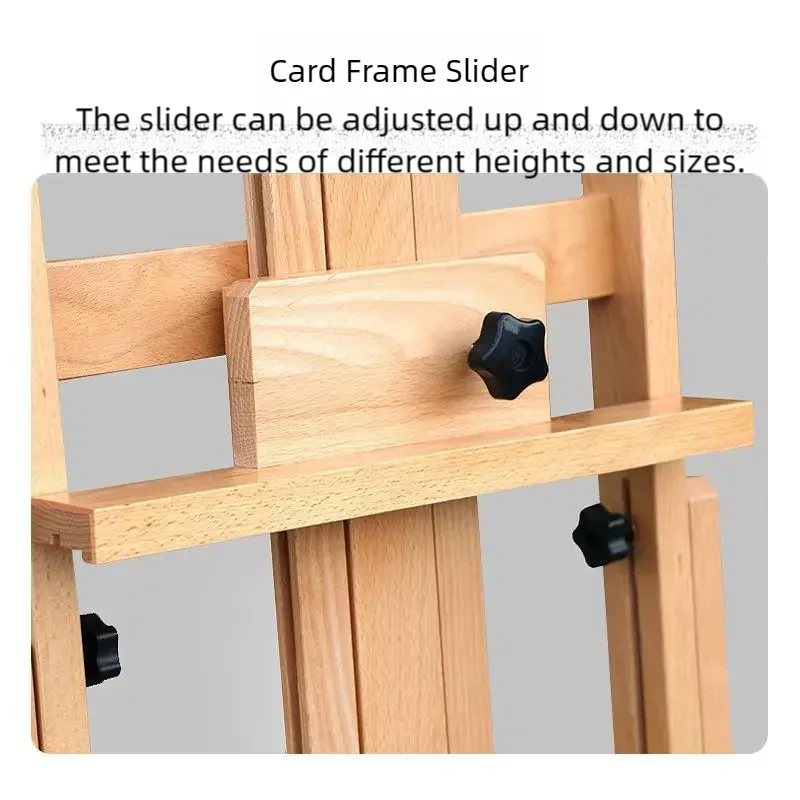 Picture Stand Flat Vertical Oil painting Frame Painting Easels Bracket Advertising Display Stand Lifting Landing Wheels