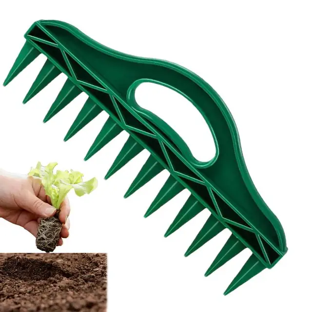 Vetőmag Lyukasztó 12 Lyukak Talaj Ásó Ültetése Nem Csúszás Fogantyú Hordozható Vetőgép Távtartó Kézi Ásás Ültető Fortranszplanting