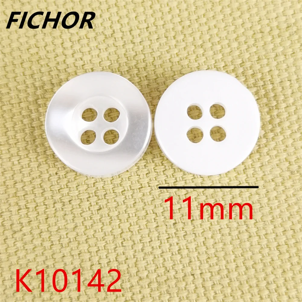 30/50pcs 11mm 4 Hole Pearl Resin Buttons Sewing Scrapbooking Clothing Home Crafts Handmade Accessories Card Making DIY Decor 2