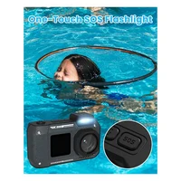 3CGRO-Waterproof Camera 4K 65MP Underwater Camera With 64G Card, For Snorkeling Autofocus Selfie Dual-Screen 2