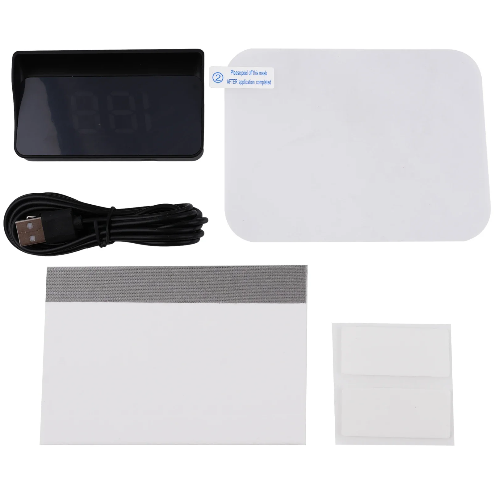 

Car Digital Speedometer Odometer, Universal HUD GPS Head Up Display, Black Color, ABS+PC Material, Simple Design